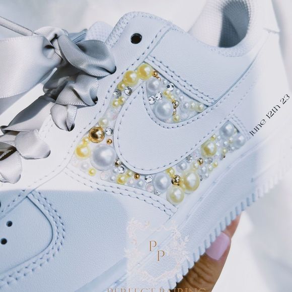 Wedding custom sneakers - air force 1 - Picture 3 of 4